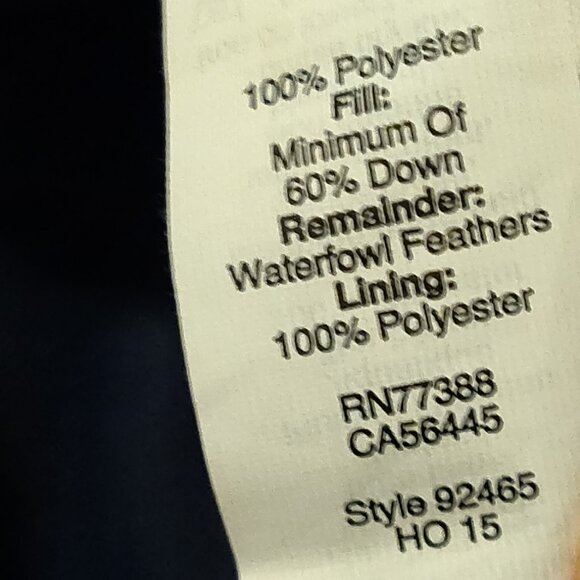 J. Crew Women's Quilted Down Vest Navy Blue SIZE XS - Picture 7 of 7